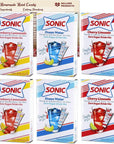 Sonic Singles to Go Variety Pack of 6-2 Boxes Each - 3.2 Ounces