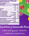 Vitafusion Omega-3 Gummy Vitamins, Berry Lemonade Flavored, Heart Health Vitamins(1) With Omega 3 EPA/DHA and Vitamins A, C, D and E, America’s Number 1 Vitamin Brand, 60 Day Supply, 120 Count