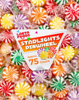 Pinwheel Starlights Hard Candy Assorted Fruit Flavors 1 Pound Bag  Approx 75 Count