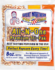 Movie Theater Style 40Count Popcorn Packs  PreMeasured 8Ounce AllinOne Kernel Salt Oil Packets for Popping Machines by Great Northern Popcorn