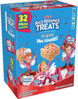 Rice Krispies Treats Mini Marshmallow Cereal Bars Kids Snacks Valentines Day Snacks Original with Holiday Sprinkles 124oz Box 32 Bars