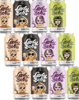 Pack of 12 Lady Boba 12 Cans Milk Bubble Tea with Boba Pearls in a Can 107ozcan with Thank You Card Choose One from Variety of Flavors Assorted Classic Brown Sugar Taro Matcha Latte Ready To Drink Beverage Assorted