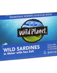 Wild Planet Wild Sardines in Water Sea Salt Tinned Fish Sustainably WildCaught NonGMO Kosher Keto and Paleo 3rd Party Mercury Tested 44 Ounce Single Unit