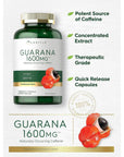 Carlyle Guarana 1600mg - 200 Quick Release Capsules