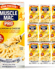 Macaroni and Cheese Carton Made With Probiotics And MTC Oil 20g High Protein Per Serving Foods Real White Cheddar Cheese By MUSCLE MAC PRO 10 Pack