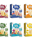 Peaceful Squirrel Variety, Hot-Kid Baby Mum-Mum Rice Rusks Variety Pack of 6 (Banana, Vegetable, Apple & Pumpkin, Organic Sweet Potato & Carrot, Organic Blueberry & Goji, Organic Super Berries) - 1.76 Ounce