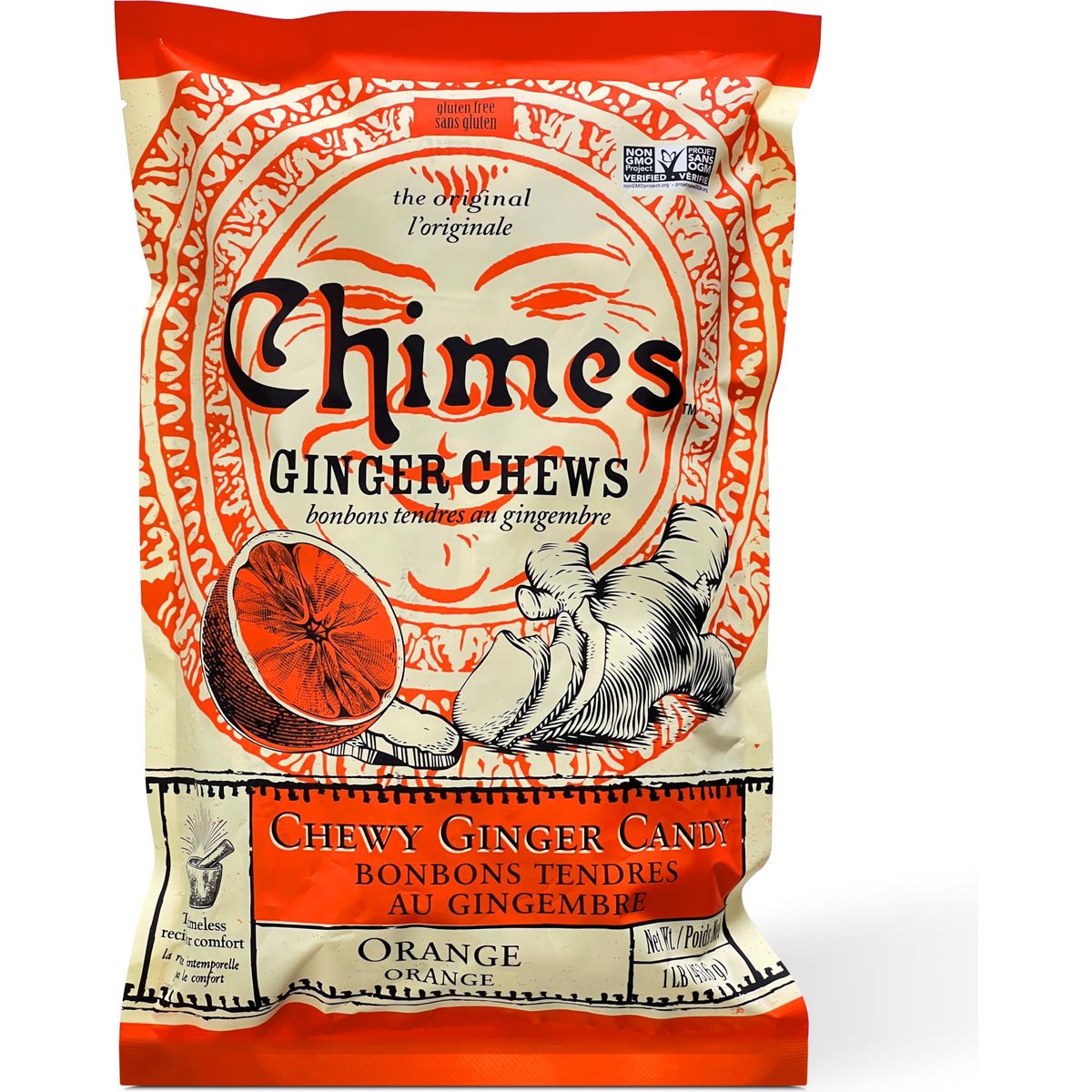 Chimes Orange Ginger Chews 16 Ounce Pack of 1