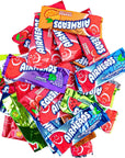 Airheads Mini Bars Assortment  Cherry Orange Lime Blue Raspberry  White Mystery Flavors 15lb Bag Packaged By Snackadilly