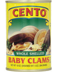 Cento Whole Baby Clams 10Ounce Cans Pack of 12