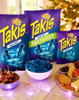 Takis Blue Heat Rolled Spicy Tortilla Chips 3.25 Ounces Each