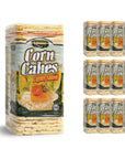 Landau Thin Puffed Corn Cakes  Light Airy Low Calorie Snacks With a Real Corn Taste  Kosher  46 Ounce Pack of 12