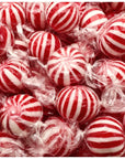 Jumbo Mint Balls Peppermint Hard Candy  Bulk 2 Pounds About 75 Count  Individually Wrapped