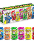 Sour Fruity Soda with Classic Warheads Flavors  Perfectly Balanced Sweet and Sour Soda  Warheads Candy Throwback Treat Soda Cocktail Mixer Pack of 12 12oz Cans Variety Pack