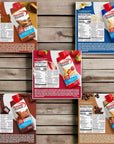 Premier Protein Shake Variety Pack 5 Flavors Chocolate Peanut Butter Vanilla Strawberries and Cream Chocolate and Cafe Latte 11 fl oz 10 ct  a Sophley Individually Wrapped Red and White Flex Straws