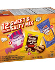 Keebler Sweet & Salty Mix, Keebler Fudge Stripes, Mother's Circus Animals, Utz Mini Cheese Balls, 1 Oz. (Pack of 12)