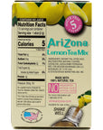 Arizona Lemon Iced Tea Stix Sugar Free 10Countper Box Pack of 6 Low Calorie Single Serving Drink Powder Packets Just Add Water for a Deliciously Refreshing Iced Tea Beverage