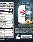 Dymatize ISO 100 Protein Powder with 25g of Hydrolyzed 100% Whey Isolate, Vanilla 5 Pound, Package may vary