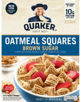 Quaker Oatmeal Squares Breakfast Cereal, Brown Sugar & Cinnamon Variety Pack, 14.5 Ounce (Pack of 3)