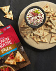 Town House Pita Crackers Oven Baked Crackers, Lunch Snacks, Party Snacks, Sea Salt (4 Boxes)