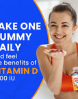 Vitamin D Gummies for Adults Kids 5000 IU - Chewable D3 Gummies Supplement for Women Men 2 Month Supply VIT D Gummy Tasty Chewables