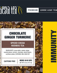 Tiesta Tea  Chocolate Ginger Turmeric Spiced Cocoa Rooibos Tea Premium Loose Leaf Tea Blend NonCaffeinated Tea 50 Cups  5 Ounce Refillable Tin