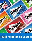 Trident Bubblegum Sugar Free Gum 12 Packs of 14 Pieces 168 Total Pieces