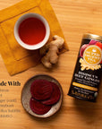 The Republic of Tea Organic Hibiscus Beet Ginger SuperDigest Tea Herbal  Probiotic Tea Bag 36 count