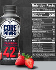 Fairlife Core Power Protein Shake Natural Flavor Ready to Drink Protein Shake The best Strawberry Protein Shakes 14 fl oz  42gm Strawberry flavor Pack of 6 Bottles protein beverages fairlife protein strawberries