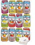 SAN PELLEGRINO VARIETY PACK TASTERS EDITION Pack of 12 with Bay Area Marketplace Napkins