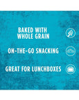 Kellogg's SCOOBY-DOO! Baked Graham Cracker Snacks, Lunch Snacks, Snack Crackers, Cinnamon (40 Pouches)