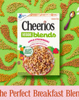 Cheerios Veggie Blends Breakfast Cereal Apple Strawberry Flavored Made With Fruits and Veggies Family Size 18 oz