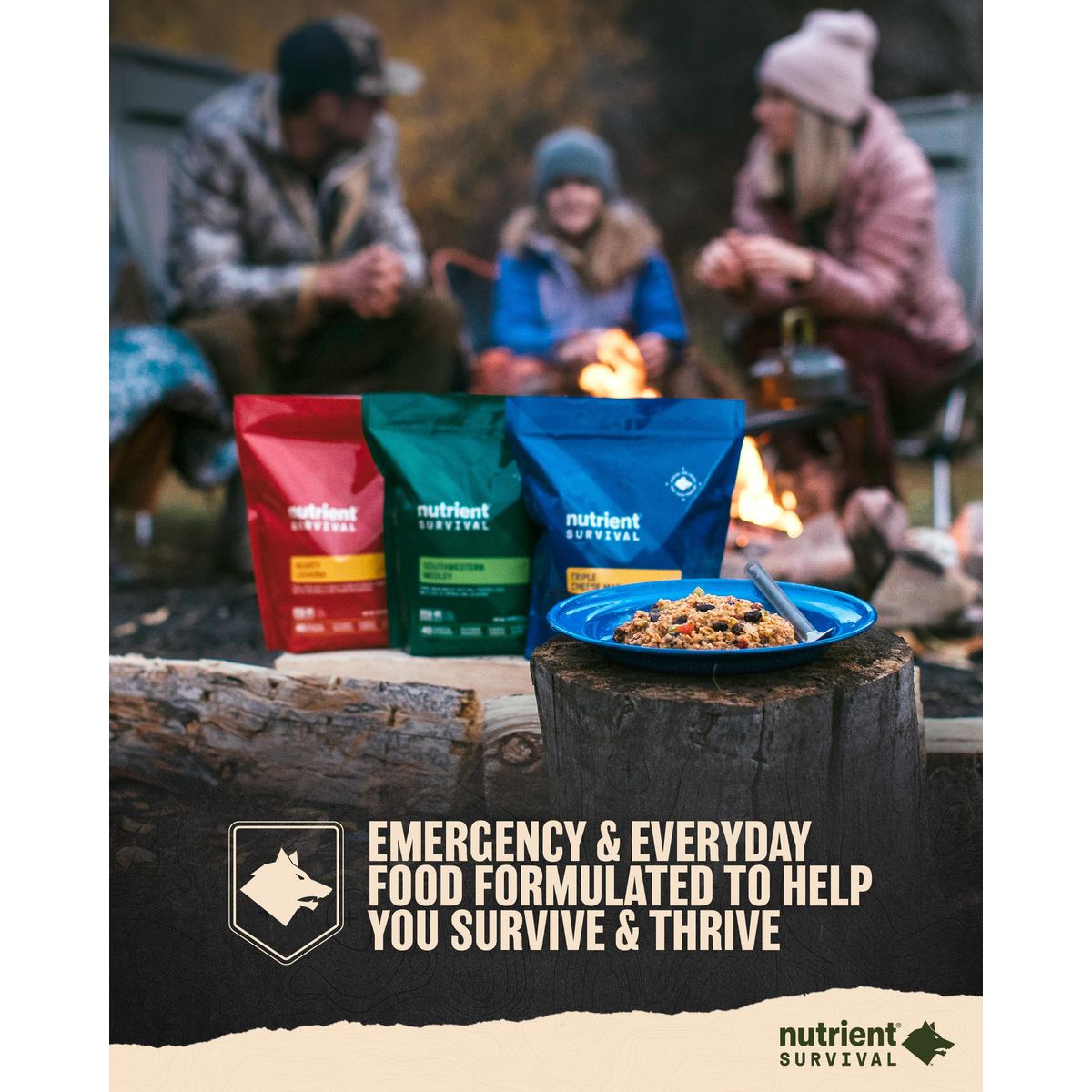 Nutrient Survival MRE Triple Cheese Mac Ready to Eat Meals 9 Servings Freeze Dried Prepper Supplies  Emergency Food Supply 40 Essential Nutritients Shelf Stable Up to 15 Years Pantry Pack