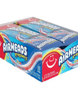 Airheads Candy Xtremes Belts Bluest Raspberry Flavor Sweetly Sour Non Melting Movie Theater 3oz Packs Box of 12 Packs