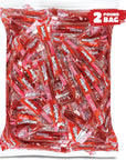 TWIZZLERS PULL N PEEL Cherry Licorice Single Twist Candy Individually Wrapped Bulk Pack 2 Pounds