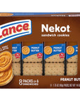 Lance Sandwich Cookies, Nekot Peanut Butter, 8 Individually Wrapped Packs, 6 Sandwiches Each