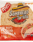 Sombrero 8-Wraps Spicy Tortillas 340 g