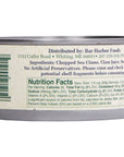 Bar Harbor Large Cut Canned Chopped Surf Clams in Clam Juice 65 oz Pack of 12