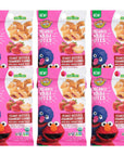 Earth's Best Organic Kids Snacks,Sesame Street Toddler Snacks,Organic PB&J Bites for Toddlers 2 Years and Older,Peanut Butter and Strawberry Flavored with Other Natural Flavors,3oz Bag (Pack of 6)