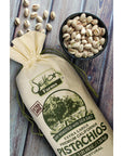 Setton Farms Pistachios Dry Roasted and Salted Pistachios Extra Large Premium California Pistachios In Shell Pistachios 3lb Burlap Gift Bag 48 oz Certified NonGMO Gluten Free Vegan and Kosher