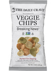 The Daily Crave Veggie Chips, 6 Oz (Pack Of 8) Veggie Crisps, Kosher, Crunchy, Vegan