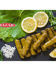 Tazah Grape Leaves in a Jar 16oz Drained California Style Turkish Vine Leaves Great For Stuffed Grape Leaves Dolma Halal Vegetarian Vegan  Net 32oz