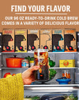 Wandering Bear DECAF Cold Brew Coffee On Tap 96 fl oz  Extra Strong Smooth Unsweetened ShelfStable and Ready to Drink Iced Coffee Cold Brewed Coffee Cold Coffee