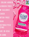 Clear Theory Water Flavoring Drops with Electrolytes Water Enhancer Liquid Flavored Water Drink Mix Hydration for Kids Vegan Gluten Free Low Calorie Watermelon Berry 4 Pack 162 Fl Oz Bottles