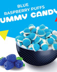 Blue Raspberry Drops Puffy Gummies Its a Boy Baby Shower Candy 1 Pound Bag