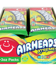 Airheads Xtremes Belts, Rainbow Berry Flavor, Sweetly Sour Candy, Non Melting, Bulk Movie Theater and Party Bag, 3 Ounce (Pack of 12)