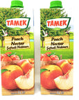 Tamek Peach Nectar Juice Drink 2 Pack Total of 676floz