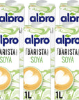 Alpro Barista Soya Drink, 100% Plant-Based - 1L (6x1L)