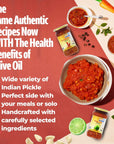 Ashoka Authentic Indian Meals 1932 Pickled Lime in Olive Oil Fresh  Delicious Gourmet Achar Pickle Great with Lentils Rice and Snacks Vegan Kosher Certified 300 Grams Pack of 1