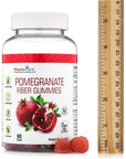 Pharmvista Pomegranate Fiber Gummies 100mg - Gluten Free, Vegan Pomegranate Supplement, Rich in Dietary Fiber - 90 Gummies