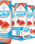 Positive Energy Beverage, Zero Sugar Energy Drink - 12 oz (Pack of 12)